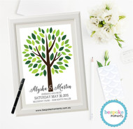wedding signing and fingerprint trees board in australia