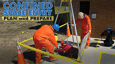 Confined space awareness training powerpoint image