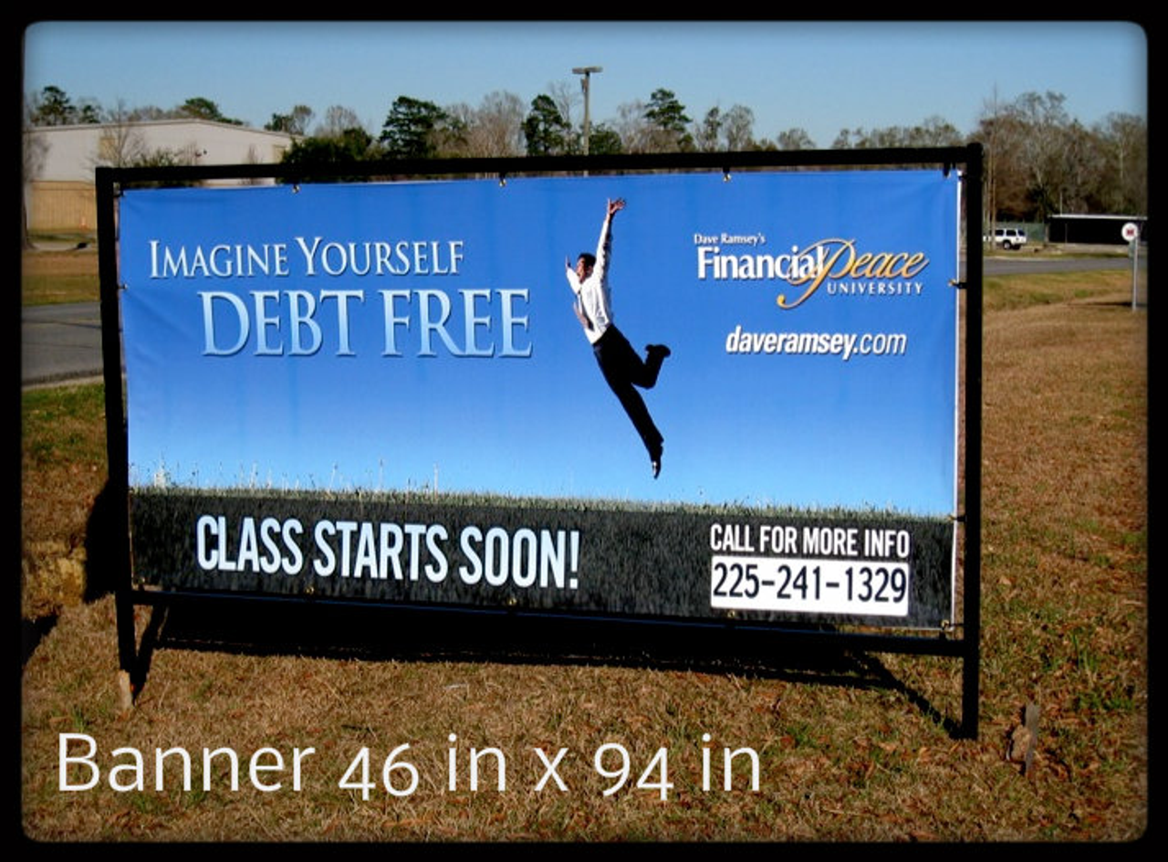 4x8 Outdoor Banner Stand Arrowhead Signs and Displays