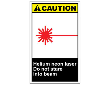 ANSI Caution Helium Neon Laser Do Not Stare Into Beam #0: cautv134 helium neon laser do not stare into beam 380 380 c=2 ANSI Caution Helium Neon Laser Do Not Stare Into Beam #0: cautv134 helium neon laser do not stare into beam 380 380 c=2