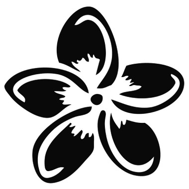 Plumeria Flower Decal