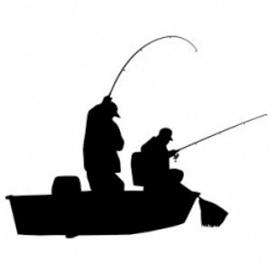 Anglers Boat Fishing Decal