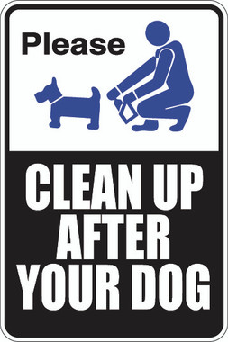 Please Clean Up After Your Dog Sign