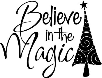 Download Believe In The Magic Christmas Decal