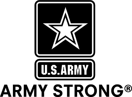 usa army strong logo black amp white decal us army logo vector