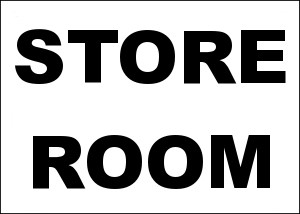 Store Room Aluminum Sign   Store Room 2  02920.1464722331.380.380 