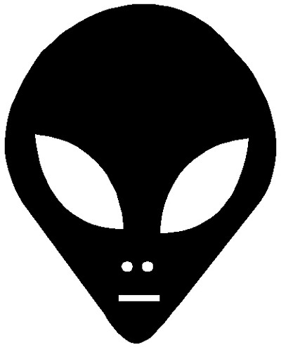 Alien Head Decal