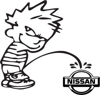 Piss on nissan decal #9
