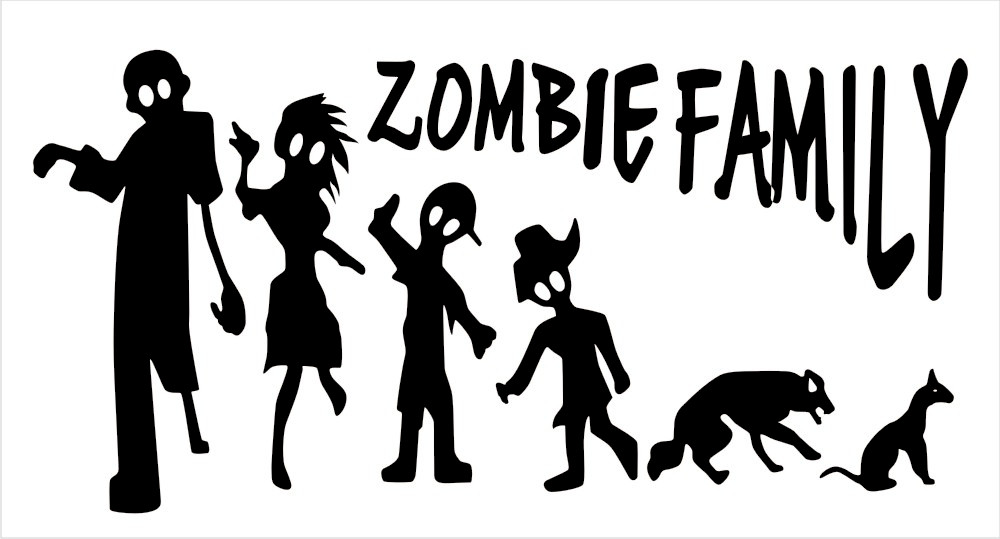 Download Zombie Family Decal
