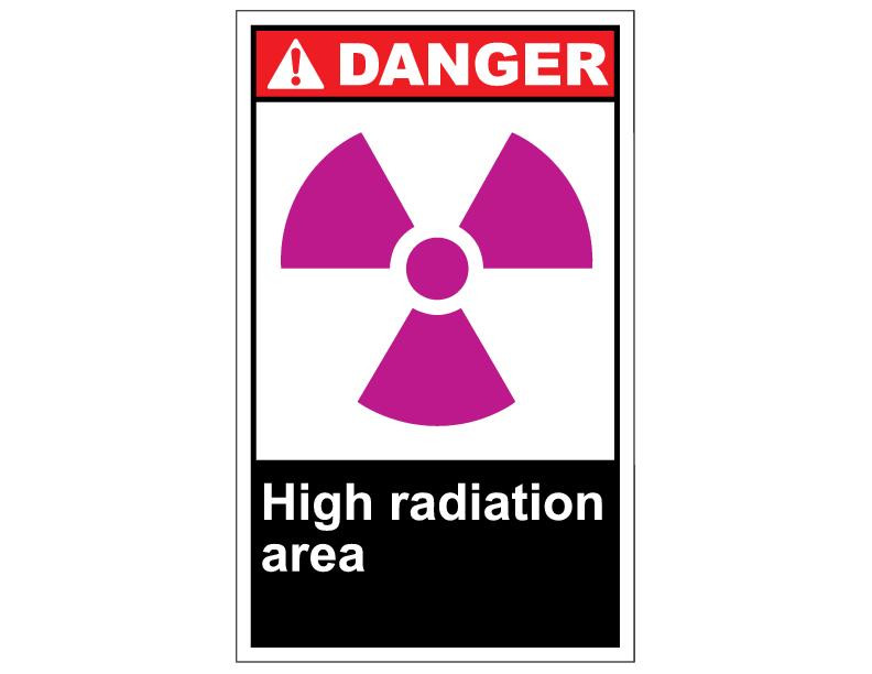 ANSI Danger High Radiation Area
