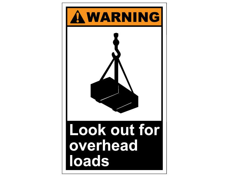 ANSI Warning Look Out For Overhead Loads