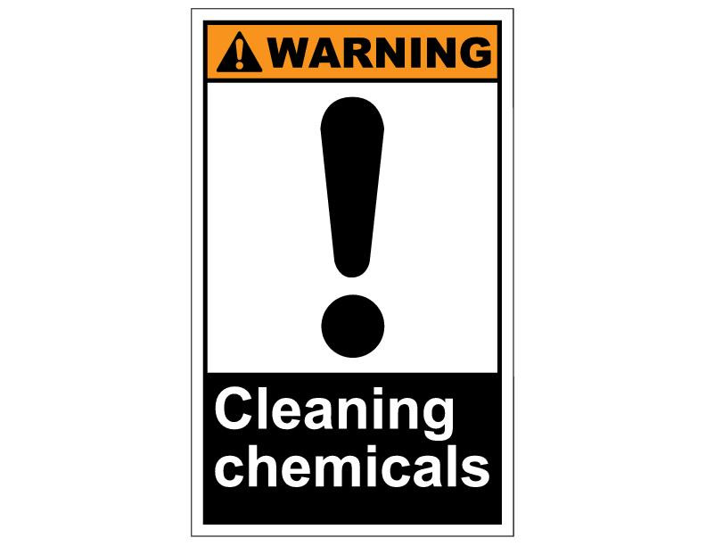 ANSI Warning Cleaning Chemicals