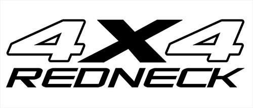4 x 4 Redneck Decal