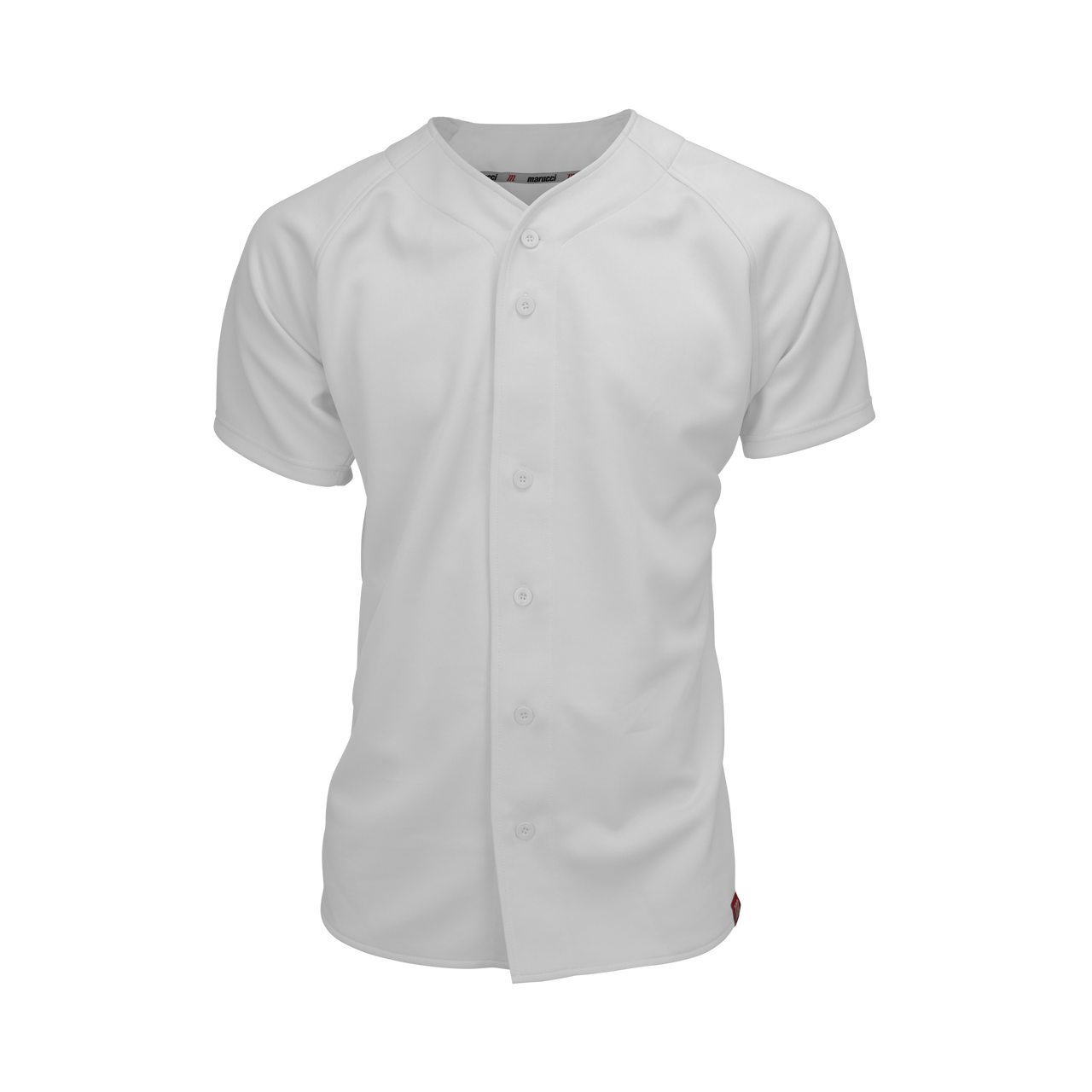 Marucci Full Button Jersey White Xx-Large