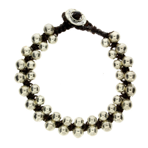 Bali Silver Alloy Linen Bracelet