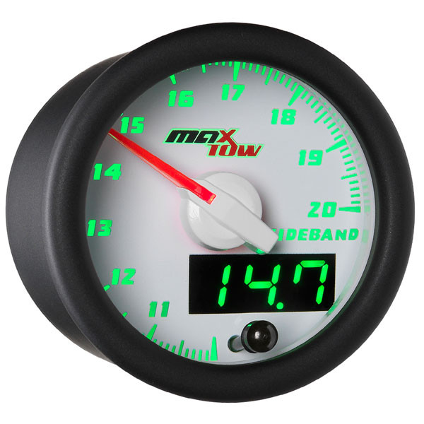 White MaxTow Double Vision Wideband Air/Fuel Ratio Gauge