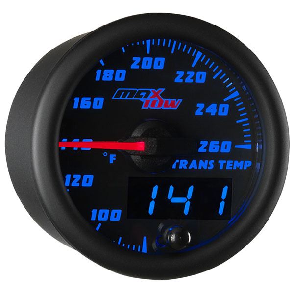 Black & Blue MaxTow Transmission Temperature Gauge