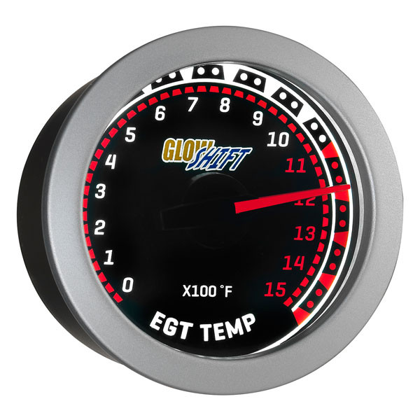 GlowShift Tinted 1500 F Pyrometer EGT Gauge