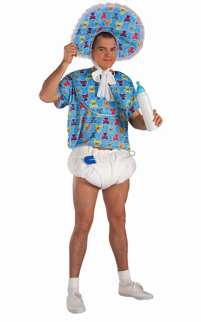 adult baby boy blue boomer big diaper funny mens adult halloween costume