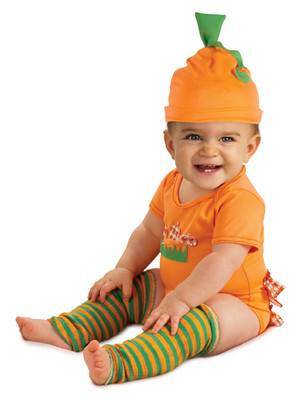 defect orange baby pumpkin set jumper kids girls boys infant halloween costume