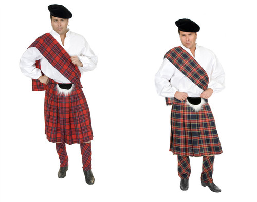 plaid scottsman braveheart scottish kilt scotland halloween costume