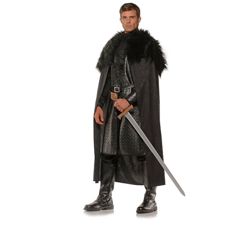 black renaissance cape game of thrones adult mens halloween costume os