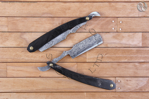 straight, razor, cut, throat, straight-razor, cut-throat, damascus, handforged, handmade, straightrazor, cutthroat, shaving, buffalo, bull, horn, 1920, 1930 straight, razor, cut, throat, straight-razor, cut-throat, damascus, handforged, handmade, straightrazor, cutthroat, shaving, buffalo, bull, horn, 1920, 1930