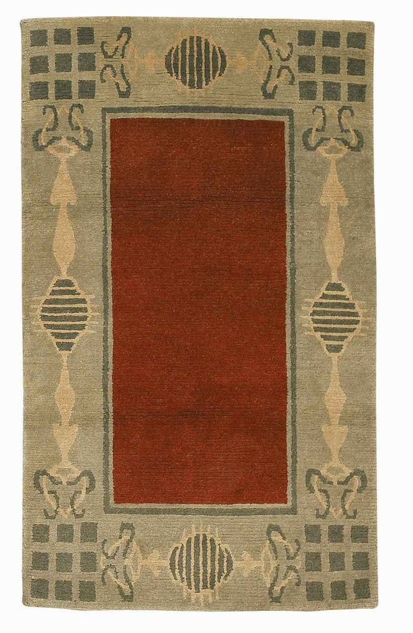 Craftsman Glasgow Ruby Rug The Mission Motif
