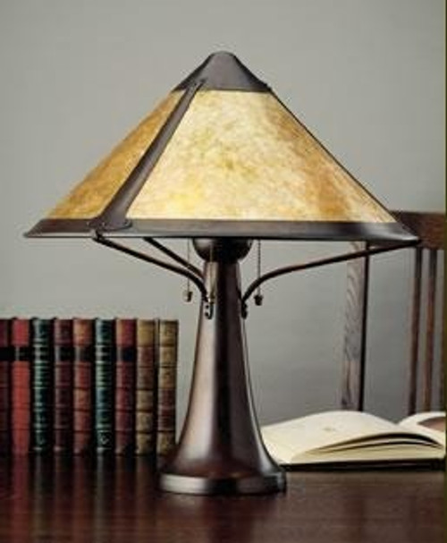 the mica lamp company large trumpet lamp ml014