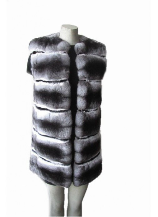 New Genuine Chinchilla Fur Vest New Genuine Chinchilla Fur Vest