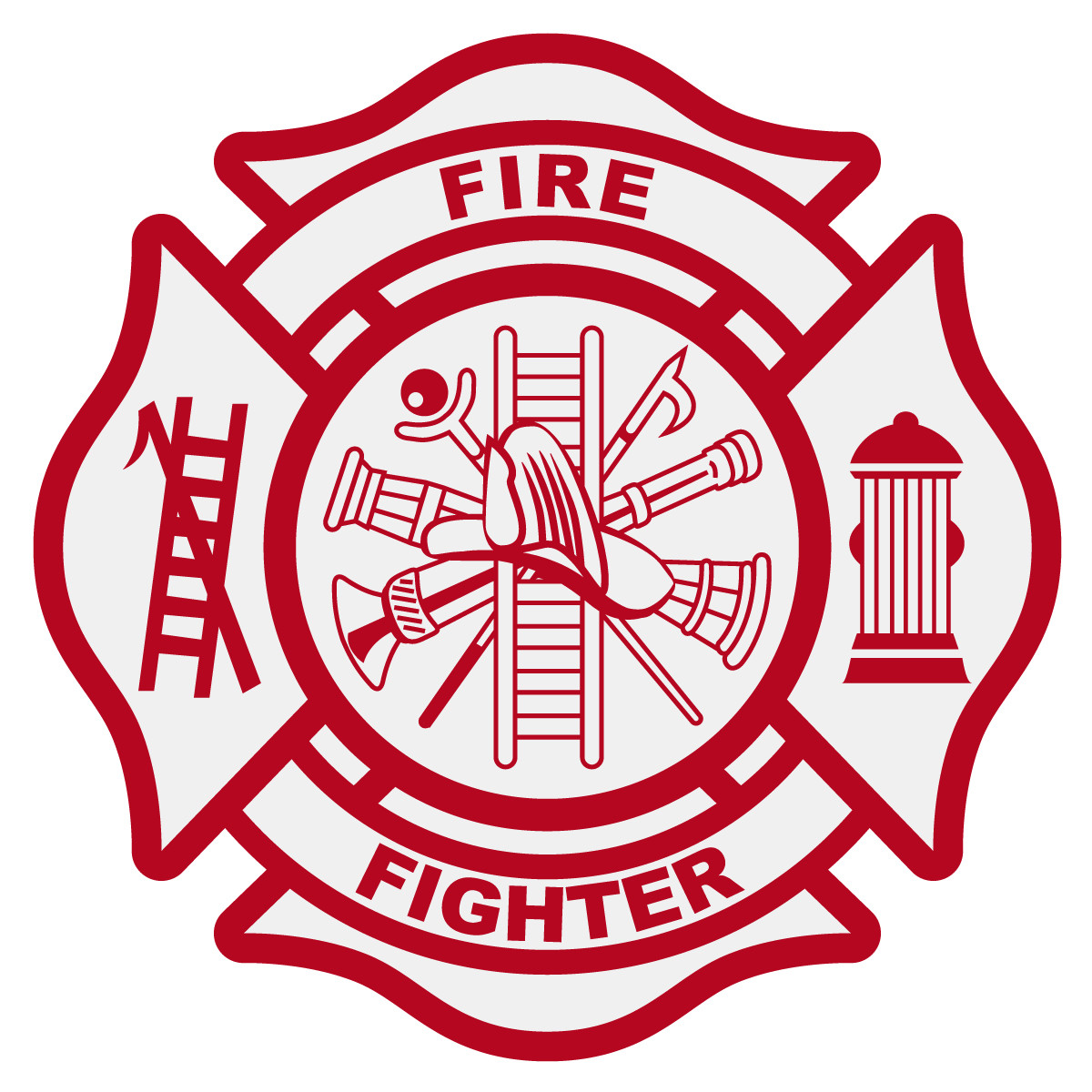 S2 Fire Fighter Maltese Cross Decal