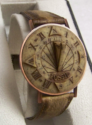 Fossil Sundial Watch Vintage SD-1 Sun Dial Wristwatch Novelty