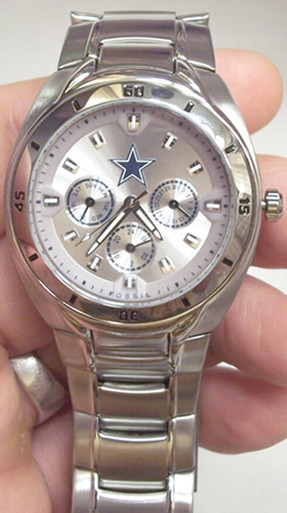 Dallas Cowboys Fossil Watch Mens Multifunction Wristwatch ...