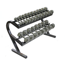 Troy 5-50 Hex Dumbbells w/ Rack