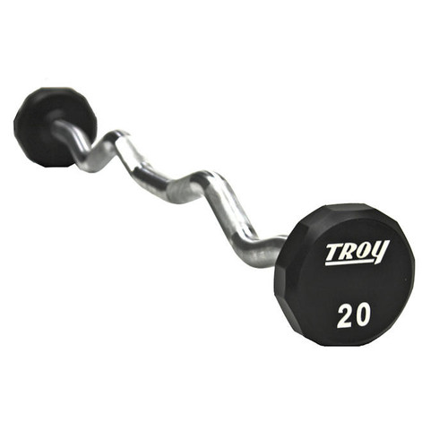 Troy EZ Curl Bar Urethane Barbell
