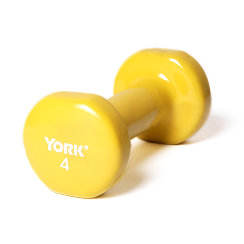York 4 lb. Vinyl Covered Dumbbell