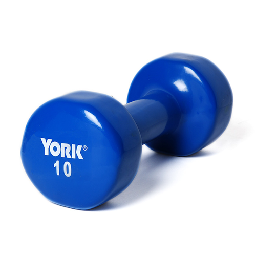 York 10 lb. Vinyl Coated Dumbbell