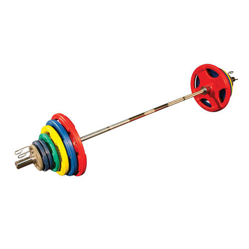 Body Solid Rubber Coated Colored Olympic Weight Set