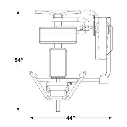 Inflight Arm Workout Machine Dimensions