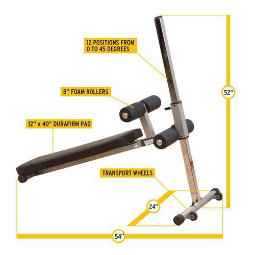 Body Solid Adjustable Ab Board Features