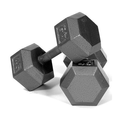 Troy Cast Iron Hex Dumbbells