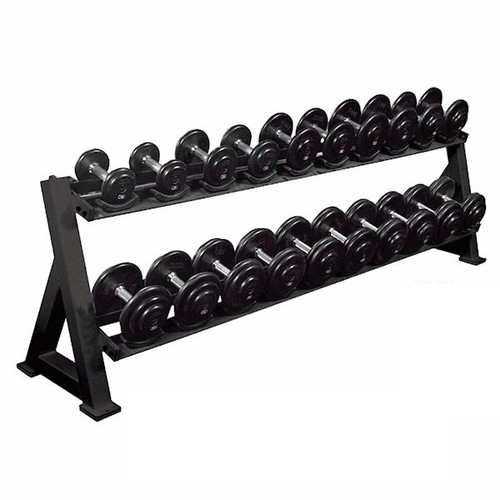 York Barbell 2-Tier Dumbbell Rack w/ Saddles