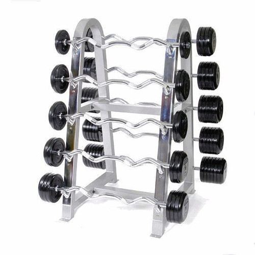 Troy Fixed Barbell Set with Storage Rack