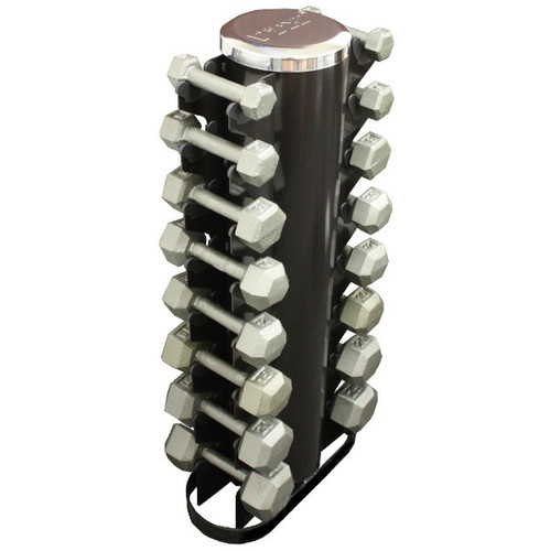 Troy 3-25 lb. Hex Dumbbells w/ Rack