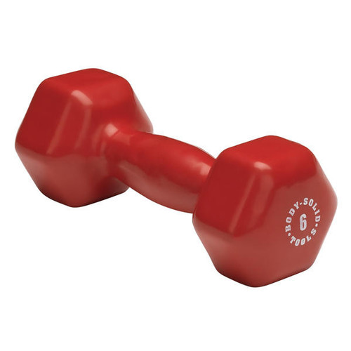 Body Solid 6 lb. Vinyl Dumbbell