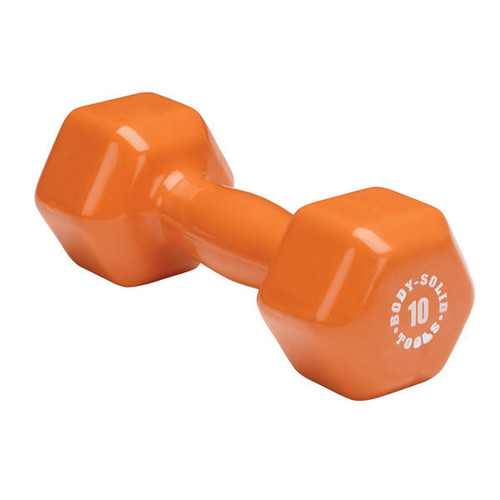 Body Solid 10 lb. Vinyl Dumbbell