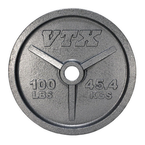 Troy VTX 100 lb. Cast Iron Olympic Plate
