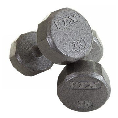 Troy VTX 12-Sided Iron Dumbbells