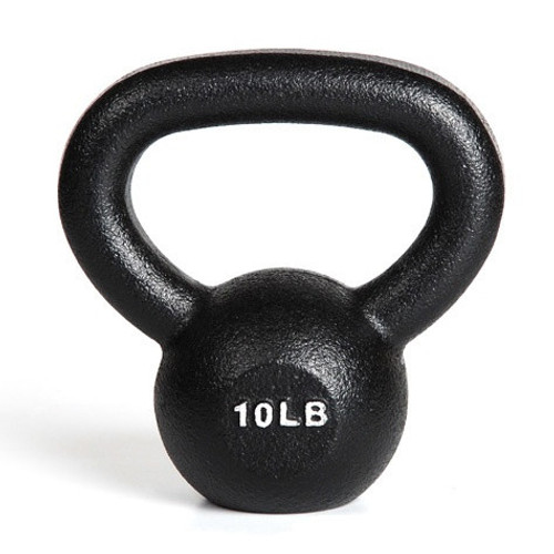 York 10 lb. Black Kettlebell