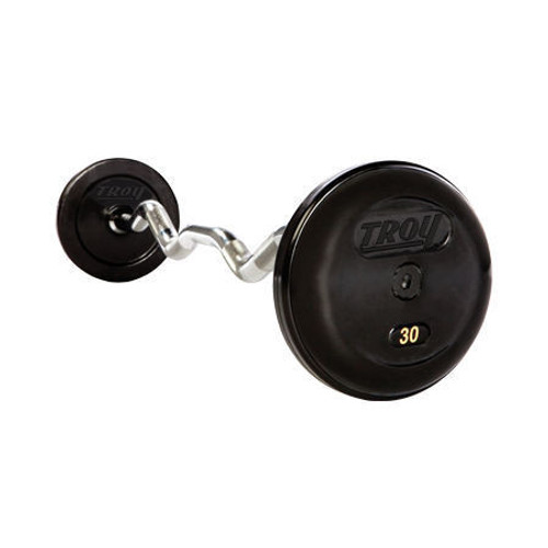 Troy Fixed Rubber Coated Barbell